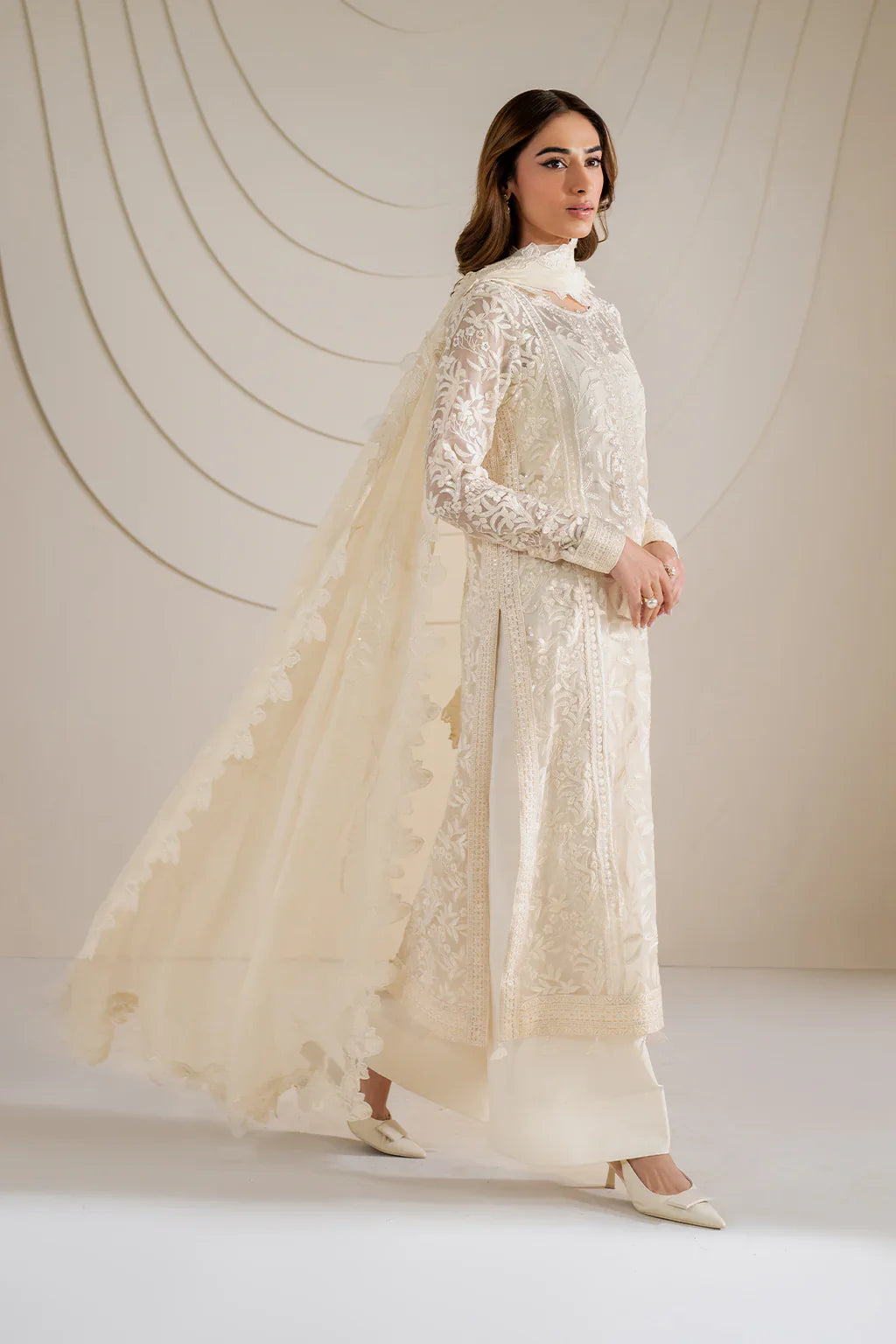 Iznik | Exclusive Formals | UE-391 Embroidered Chiffon