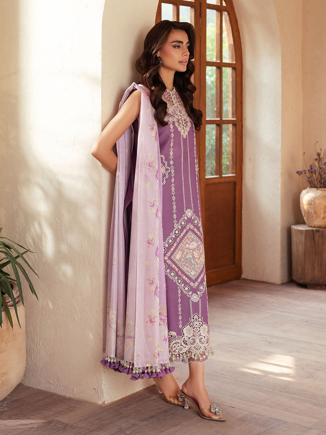 Bin Ilyas | Mehroze Luxury Lawn 25 | 96 - A