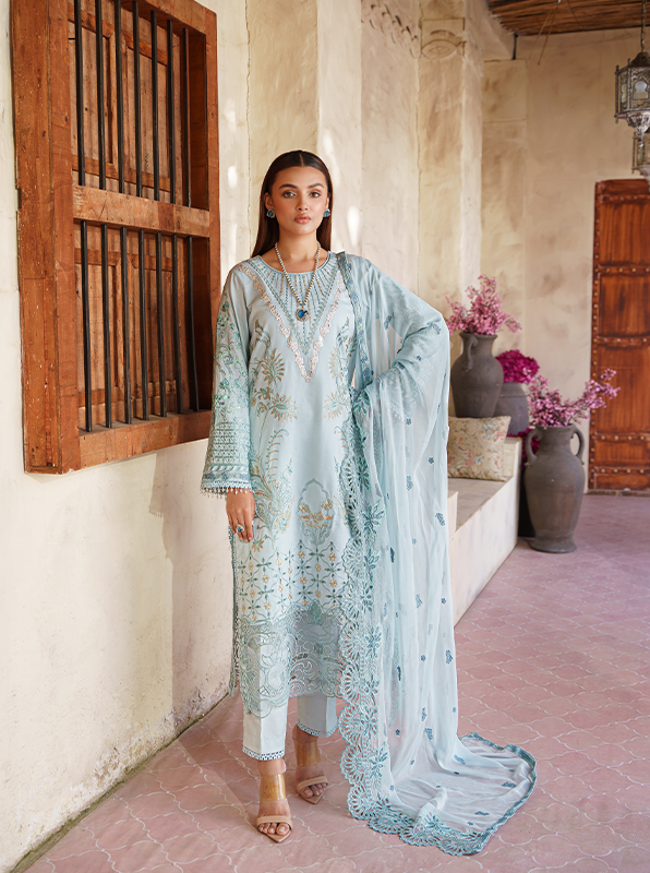 Zebtan | Zeenat Luxury Lawn Eid Collection | ZL 06 - House of Zarish