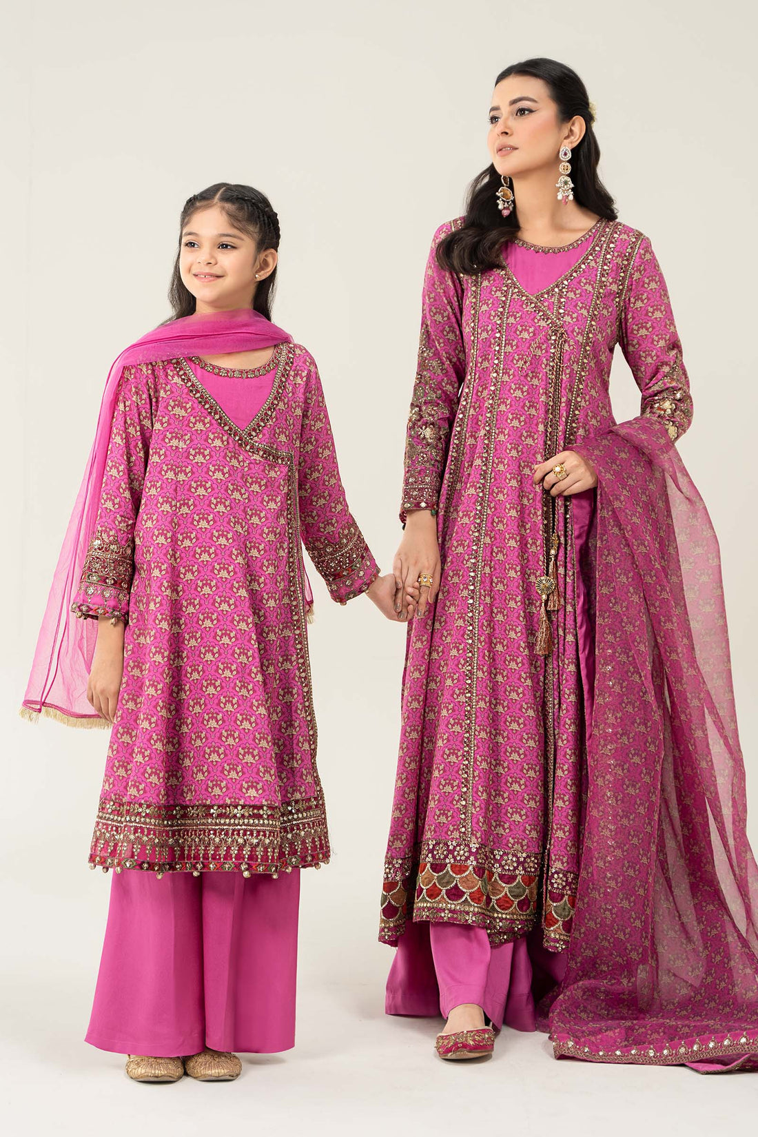 Maria B | 3 Piece Printed Linen Suit | MKD-W24-16 - House Of Zarish