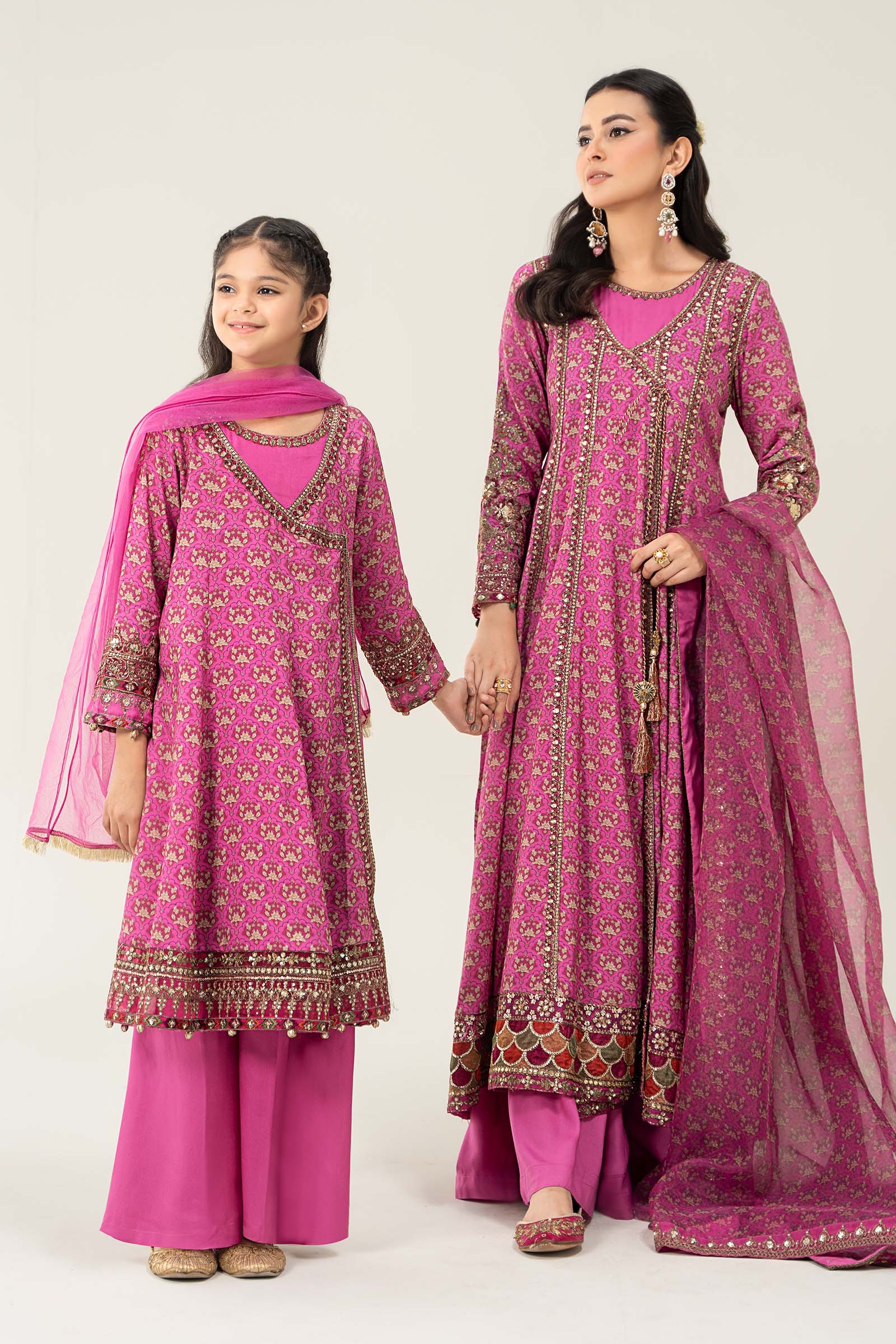 Maria B | 3 Piece Printed Linen Suit | MKD-W24-16 - House Of Zarish