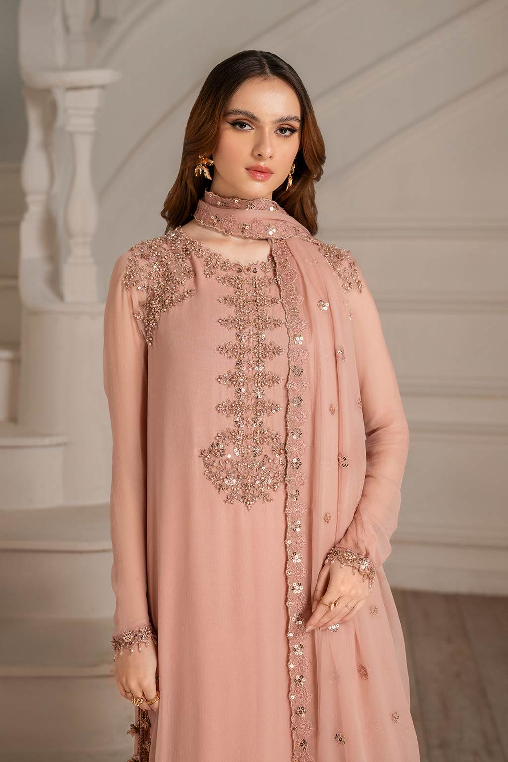 Iznik I Festive Formal I UE-479 Embroidered Chiffon