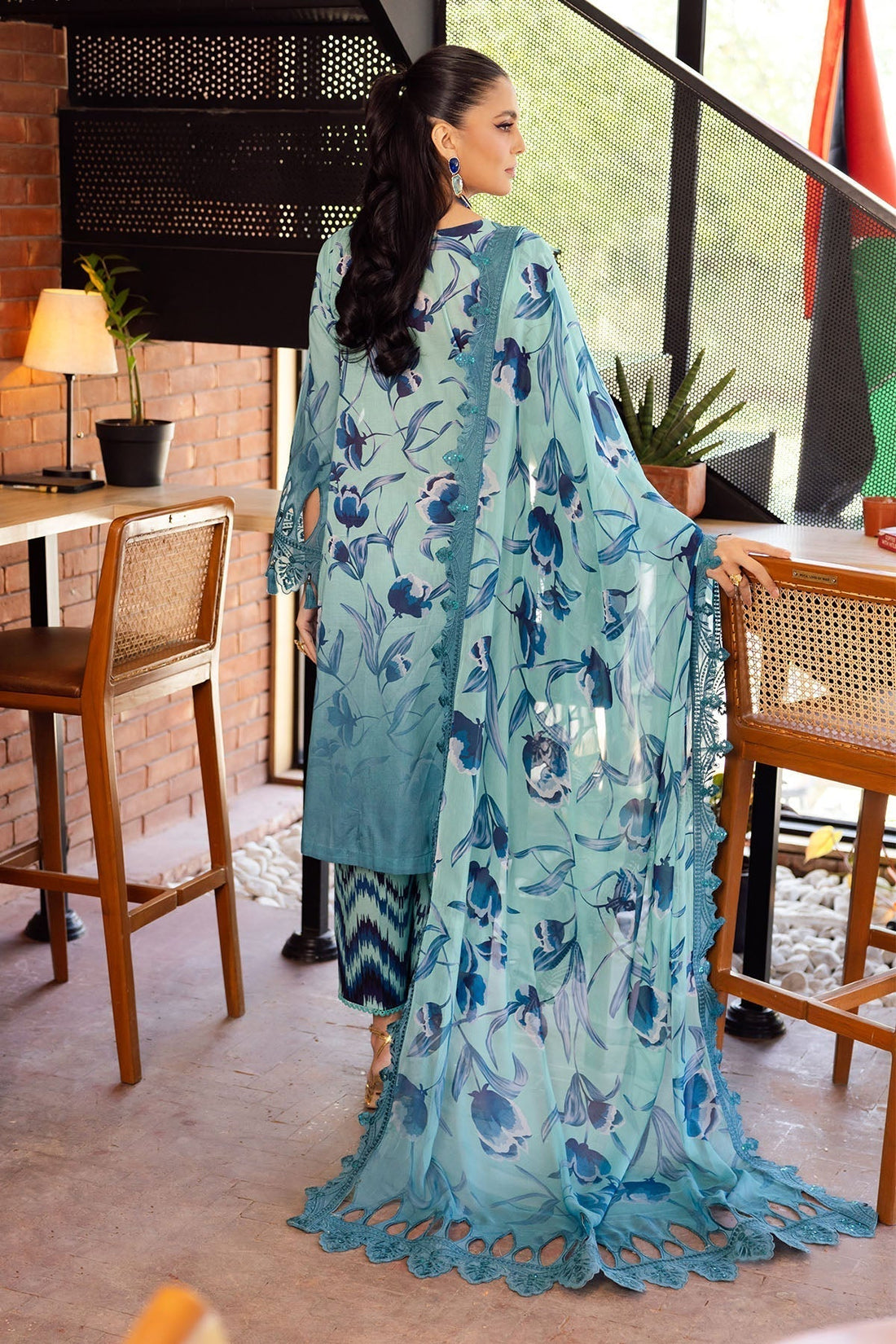 Nureh | Glam Girl Lawn | GL-08 - House Of Anaya