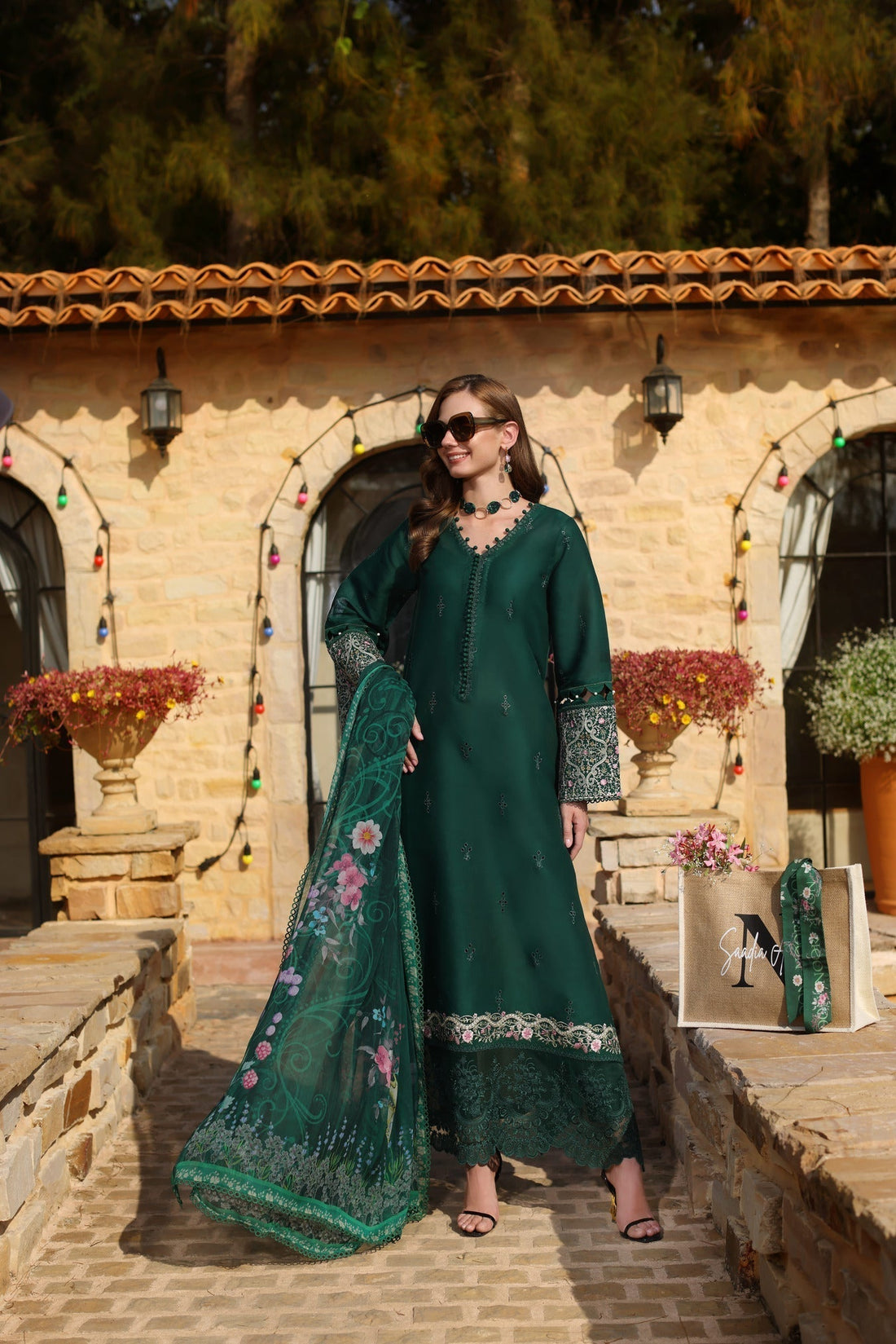 Noor by Saadia Asad | Luxe Chikankari 25 | D1-A - House Of Anaya