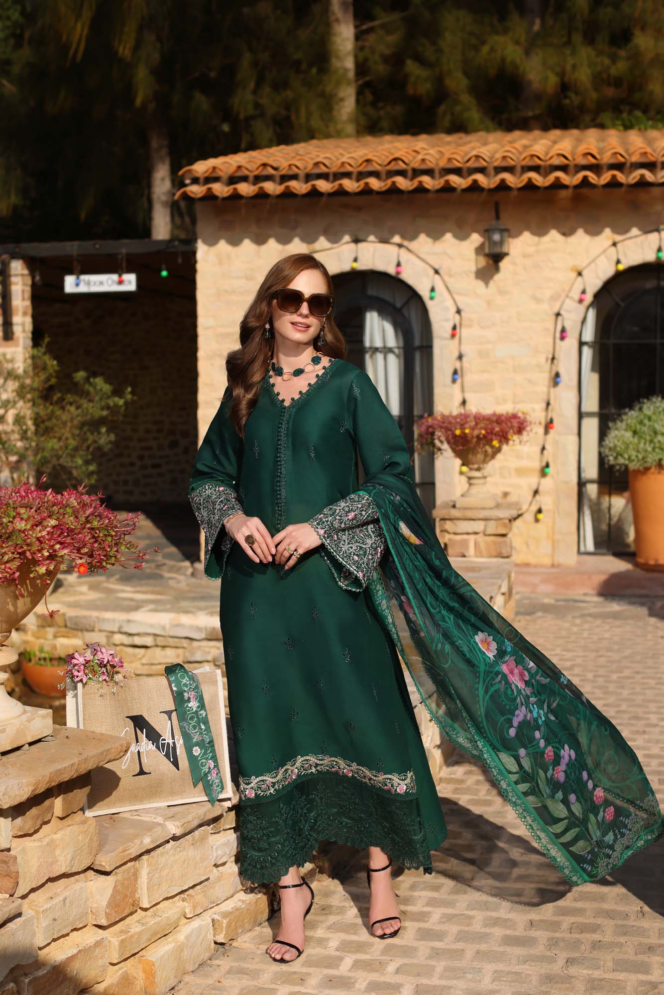 Noor by Saadia Asad | Luxe Chikankari 25 | D1-A - House Of Anaya
