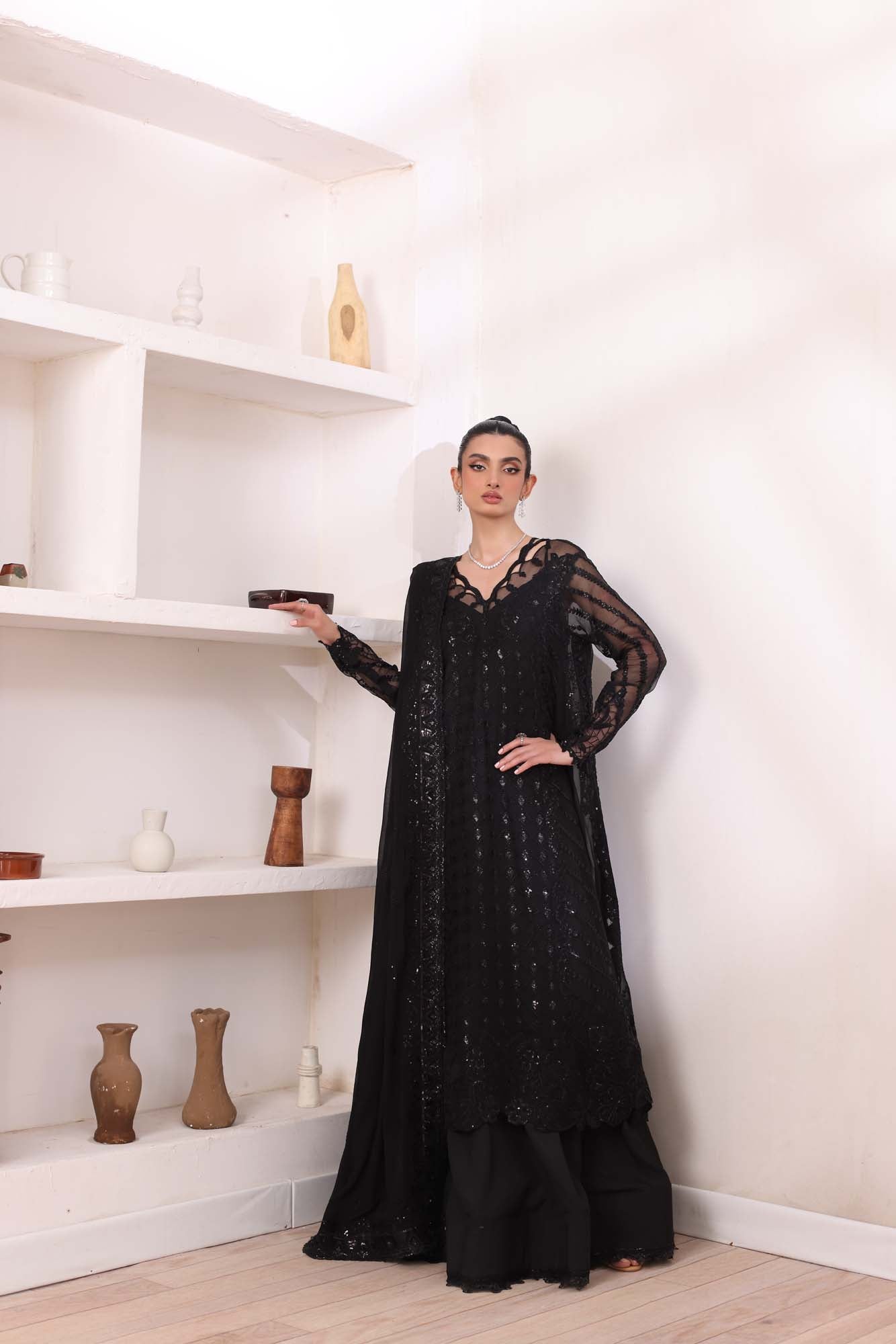 Noor by Saadia Asad | Noor Chiffon De Luxe | D4 - House Of Anaya