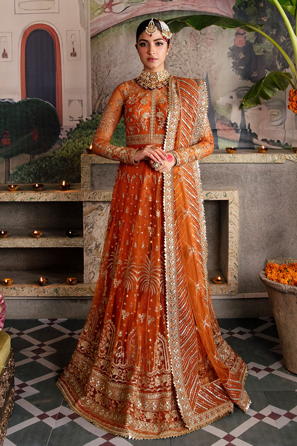 Afrozeh Shehnai Wedding Formal 3Pc Suit AFS-23-V1-01 Dilaab - Riwayat-e-khas