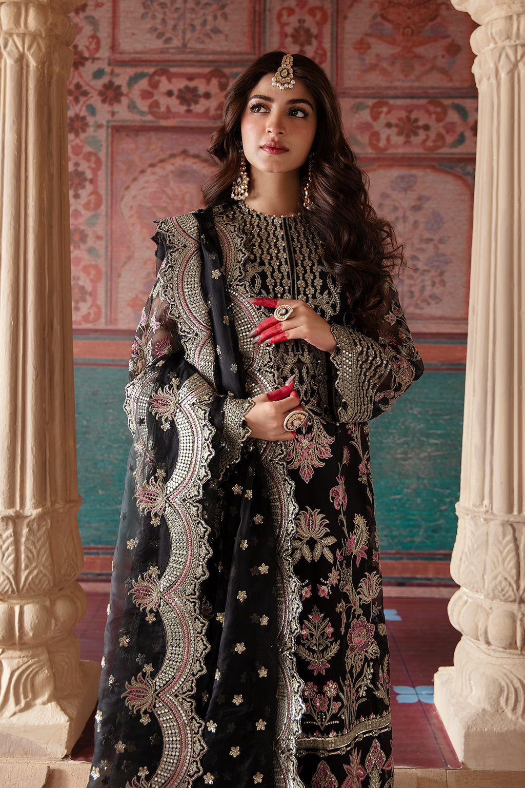 Afrozeh Shehnai Wedding Formal 3Pc Suit AFS-23-V1-03 Abdeen - Riwayat-e-khas