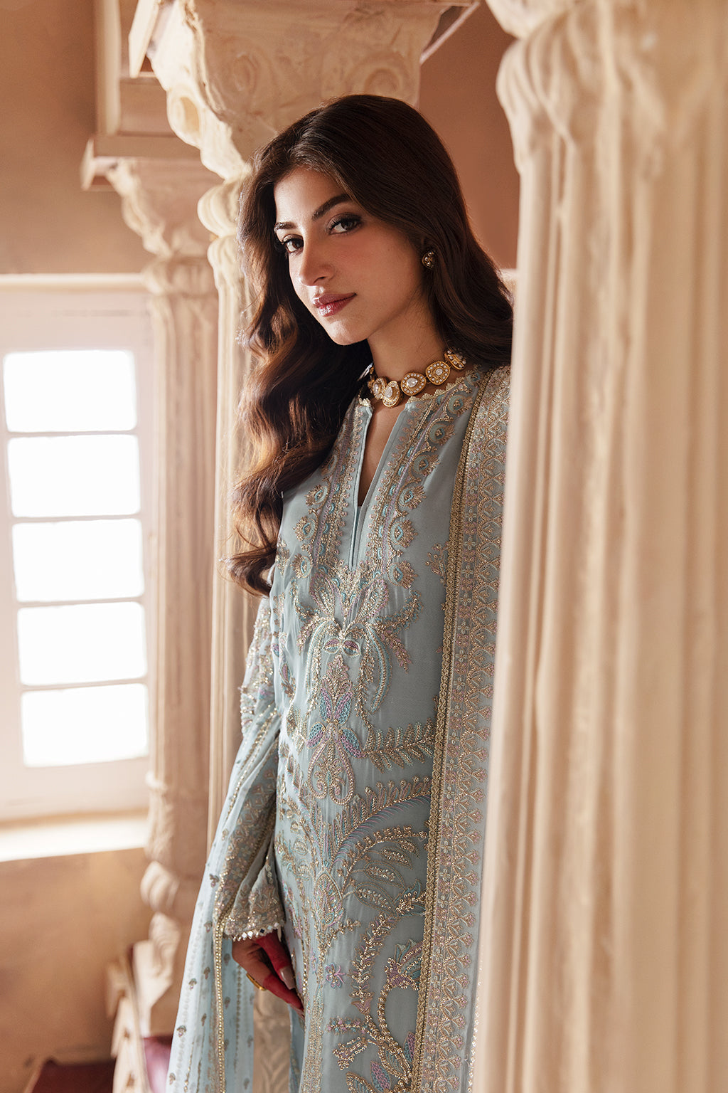 Afrozeh Shehnai Wedding Formal 3Pc Suit AFS-23-V1-04 Roop - Riwayat-e-khas