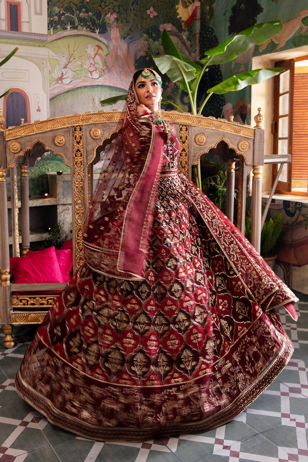 Afrozeh Shehnai Wedding Formal 3Pc Suit AFS-23-V1-06 Tabeer - Riwayat-e-khas