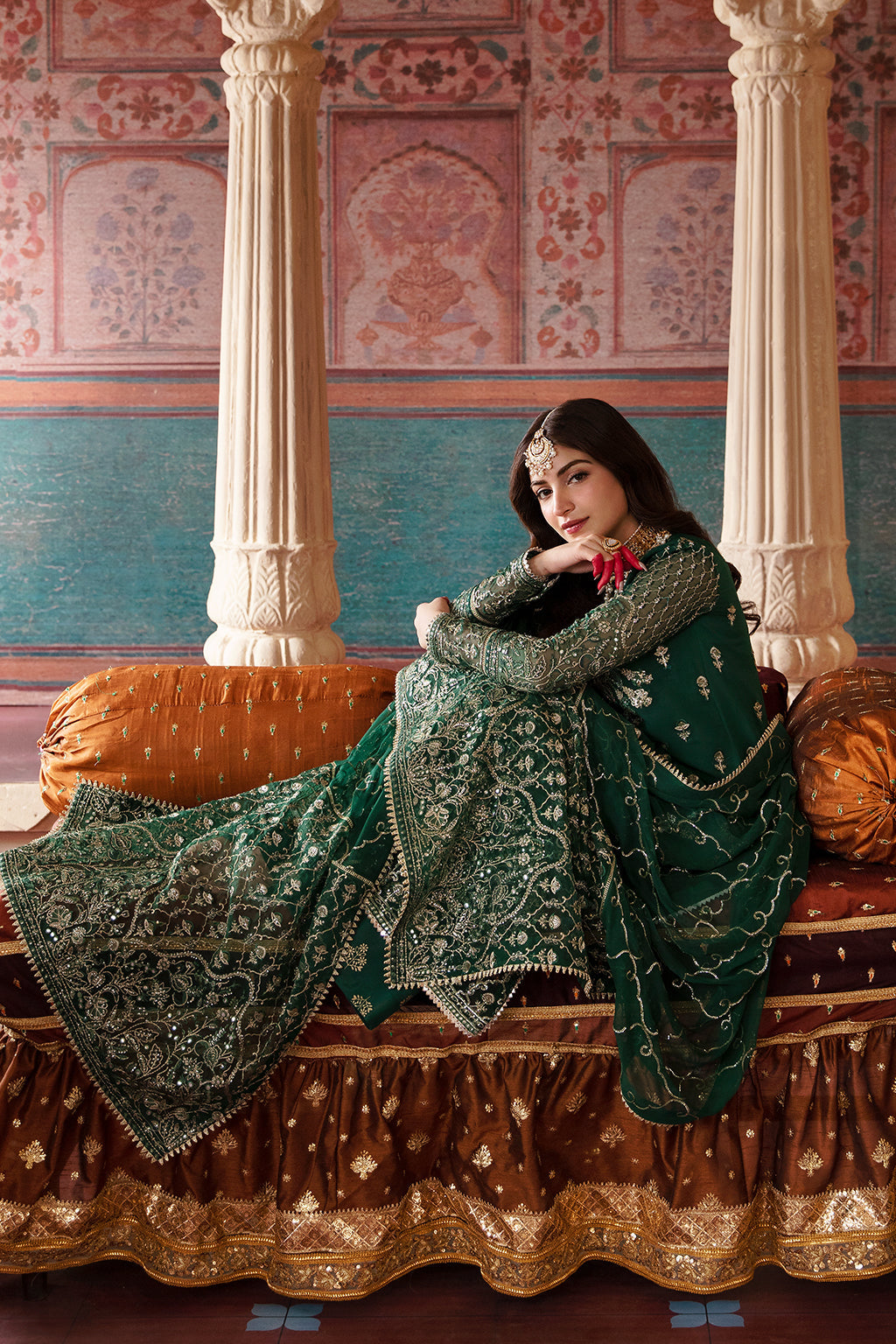 Afrozeh Shehnai Wedding Formal 3Pc Suit AFS-23-V1-09 Dilsaz - Riwayat-e-khas
