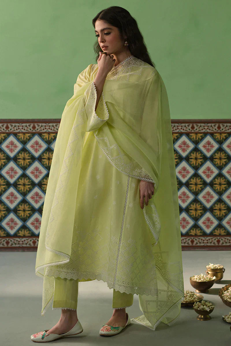Cross Stitch | Chikankari Lawn | DAFFODIL BLANE - House Of Anaya