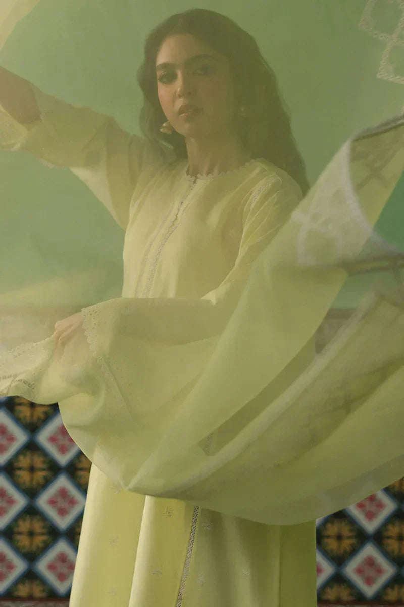 Cross Stitch | Chikankari Lawn | DAFFODIL BLANE - House Of Anaya