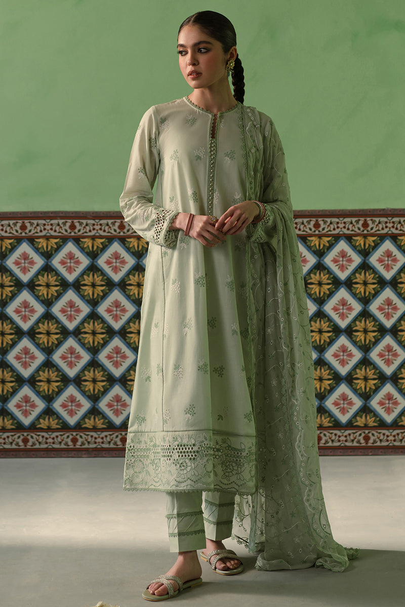 Cross Stitch | Chikankari Lawn Collection | P-01 - House Of Anaya