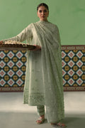 Cross Stitch | Chikankari Lawn | ICY MINT - House Of Anaya