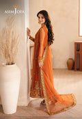 Asim Jofa | Heeriye | AJHE-09 EMBROIDERED NET 3 PCS