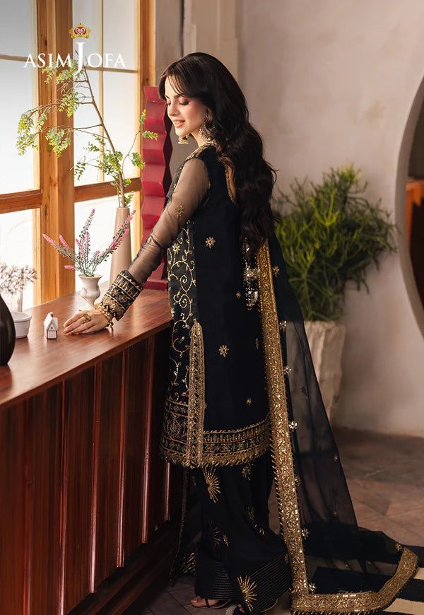 Asim Jofa | Heeriye | AJHE-04 EMBROIDERED ORGANZA 3 PCS
