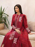 Afrozeh Cascade Embroidered Luxury Lawn 3Pc Suit - Emery - House Of Anaya