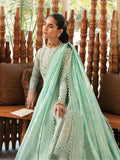 Afrozeh Cascade Embroidered Luxury Lawn 3Pc Suit - Willow - House Of Anaya