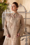 Afrozeh La Fuchsia Embroidered Organza 3Pc Suit ALF-05 Daisy - House Of Anaya
