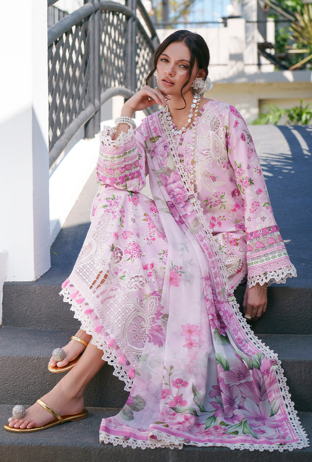 AJR Couture | Printed Chikankari 26 | Rumi