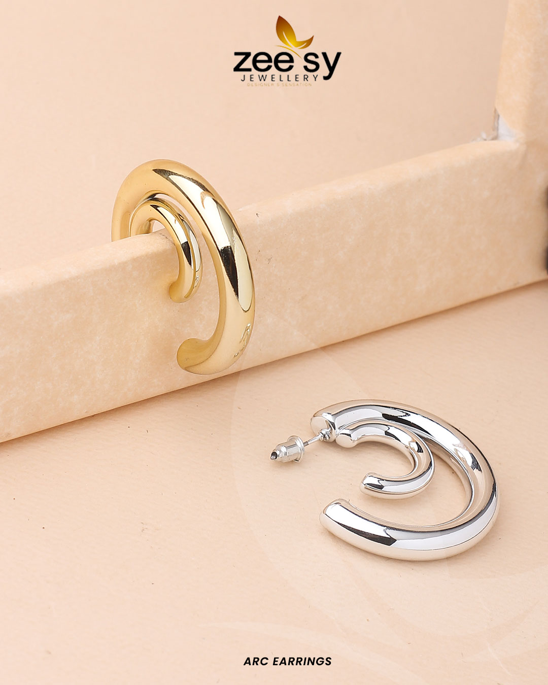 Arc Earrings - House Of Zarish