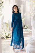 Azure | Ensembles Embroidered Formals | Aegean Breeze - House of Zarish