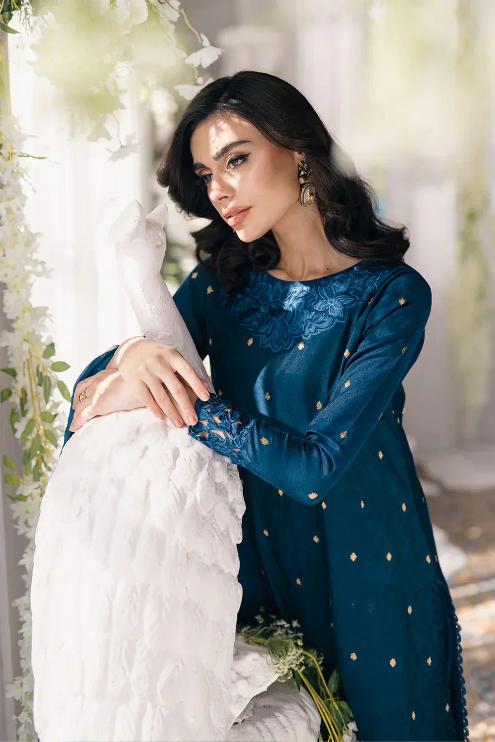 Azure | Ensembles Embroidered Formals | Aegean Breeze - House of Zarish