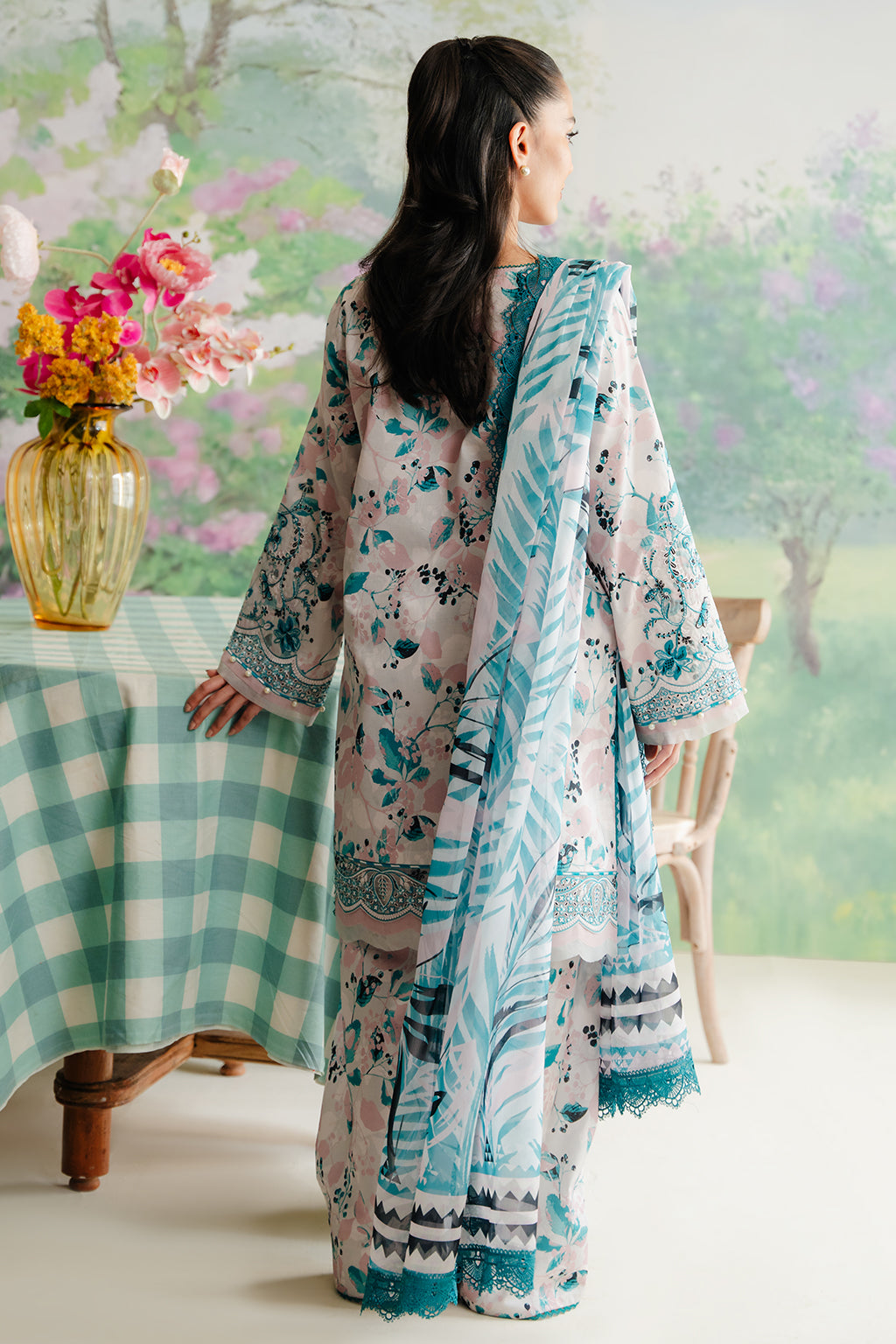 Afrozeh | The Floral Charm | Cashmere - House Of Anaya