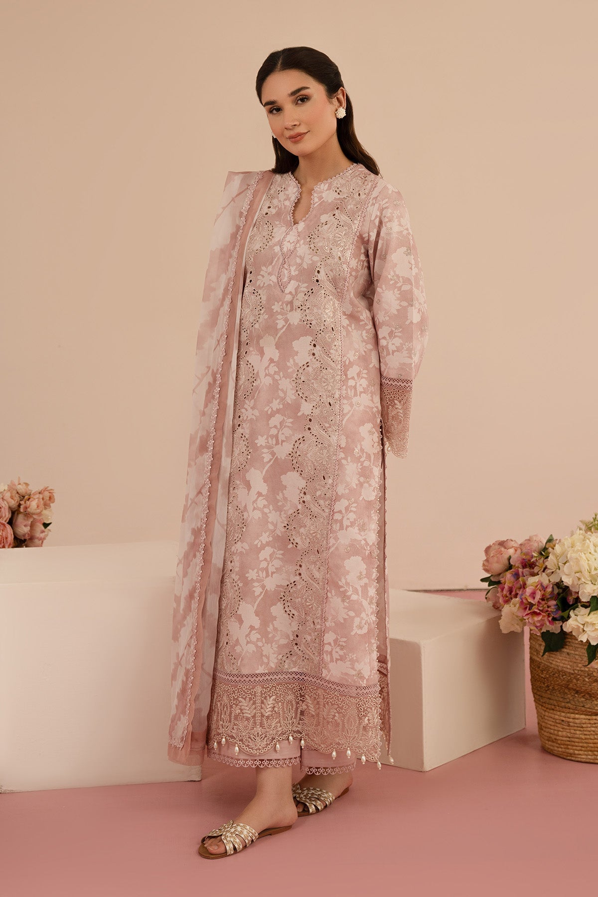 Afrozeh | Floral Charm 25 | Myrtle