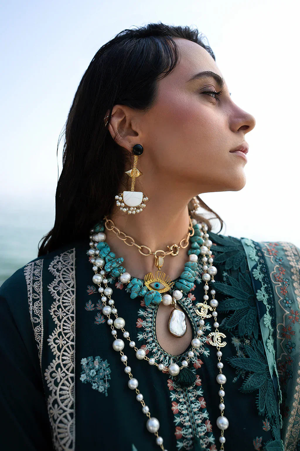 AJR Couture | Alif Signature Luxury Lawn 24 | Celia - House Of Anaya