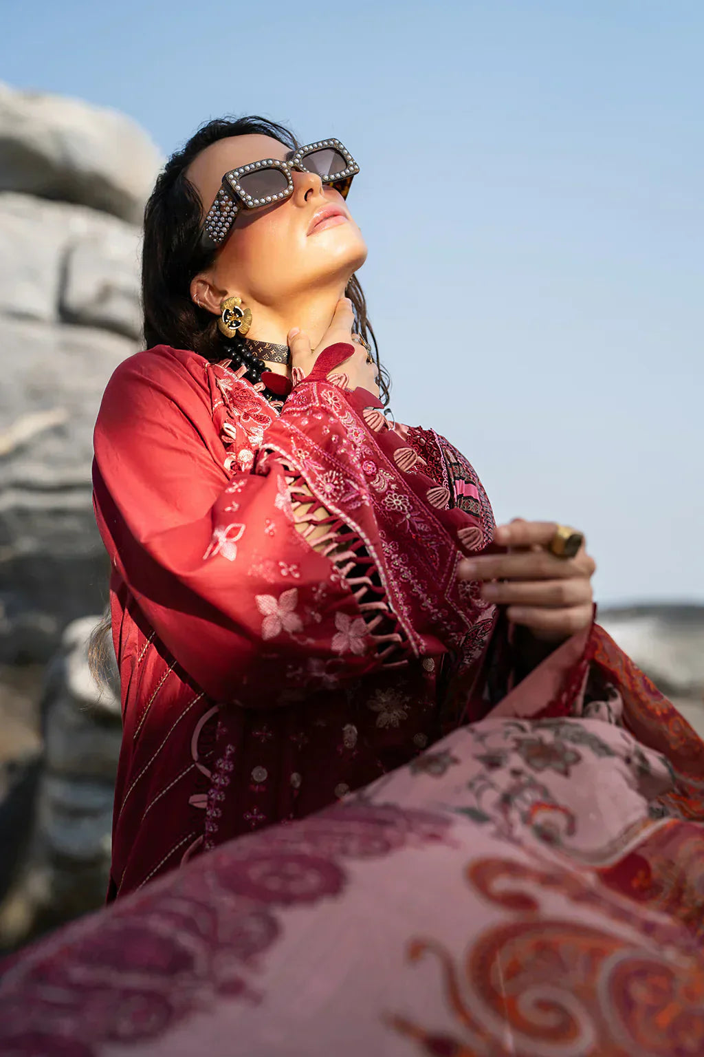 AJR Couture | Alif Signature Luxury Lawn 24 | Eleganza - House Of Anaya