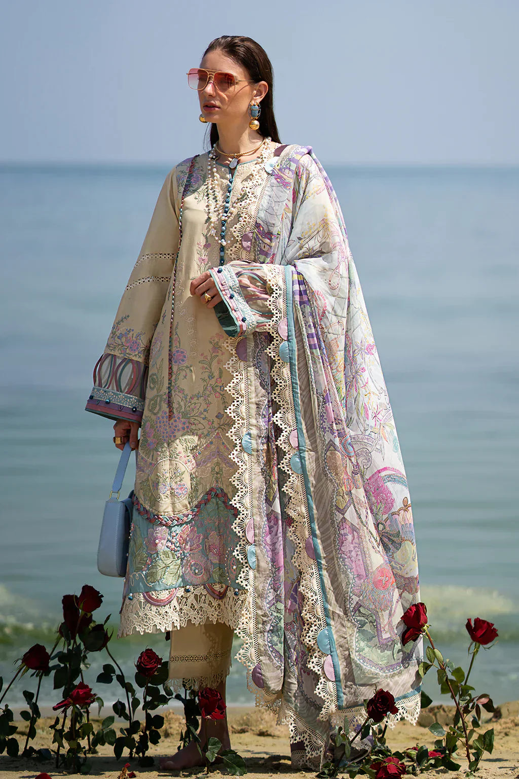 AJR Couture | Alif Signature Luxury Lawn 24 | Coraline - House Of Anaya