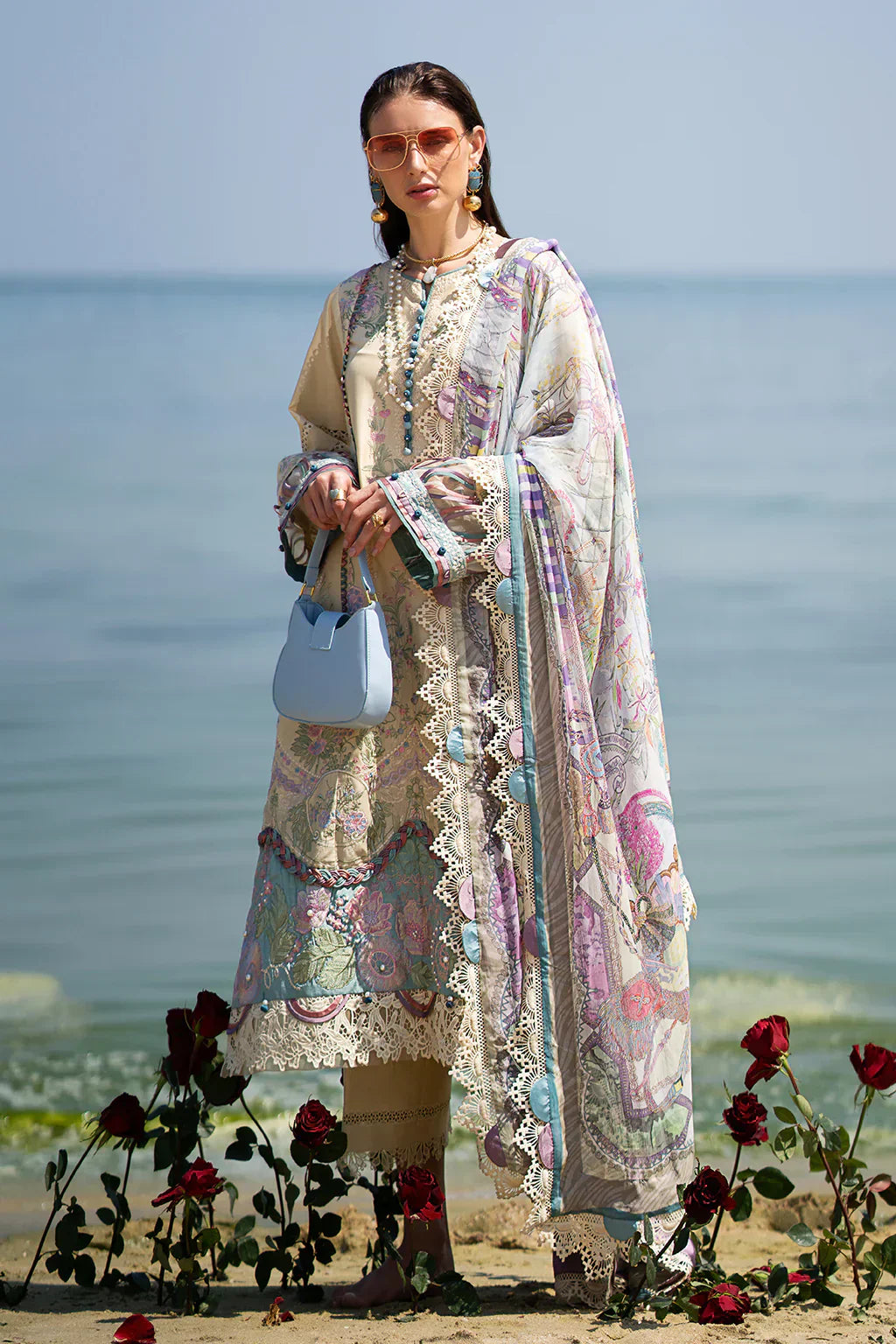 AJR Couture | Alif Signature Luxury Lawn 24 | Coraline - House Of Anaya