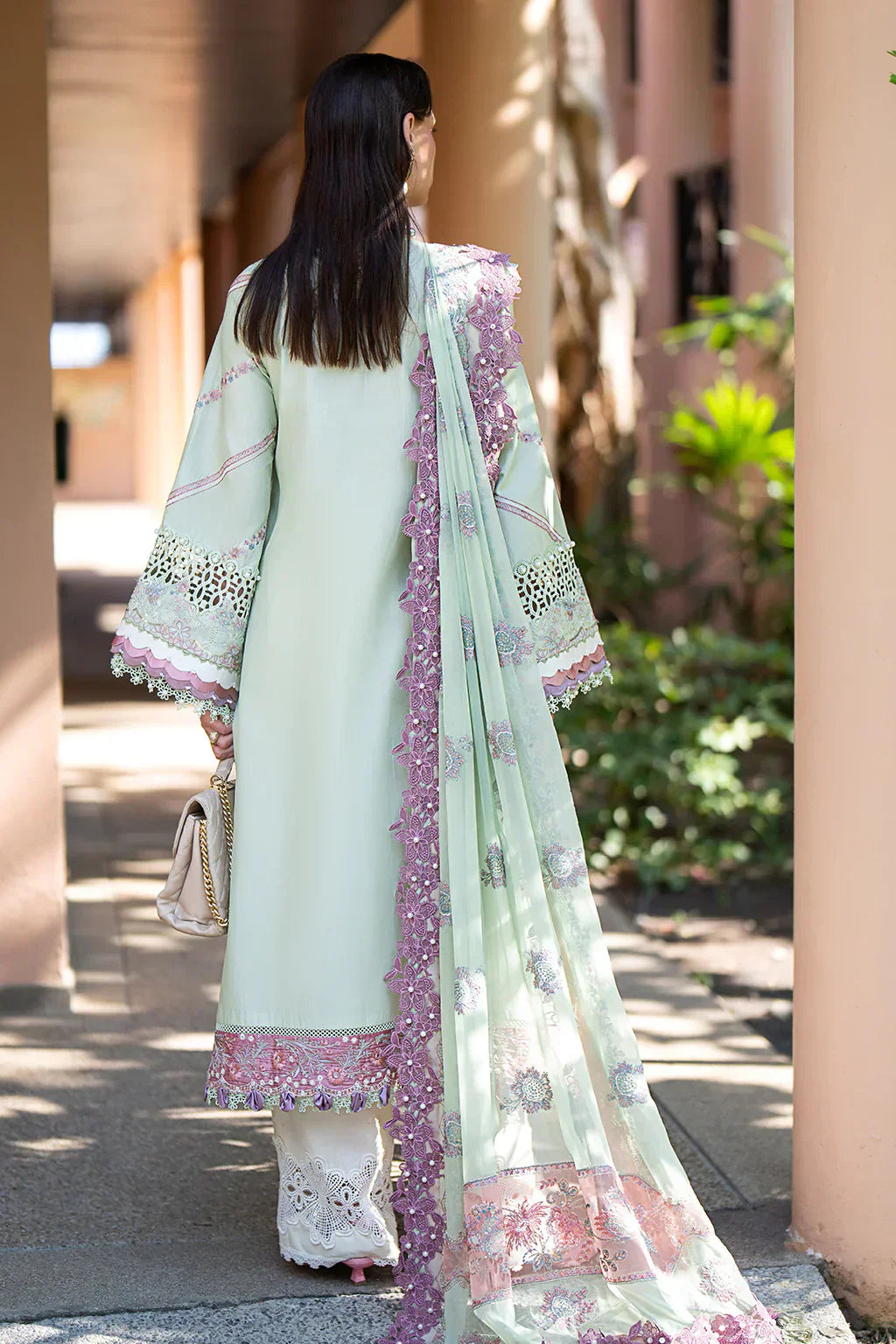 AJR Couture | Alif Signature Luxury Lawn 24 | Aura - House Of Anaya