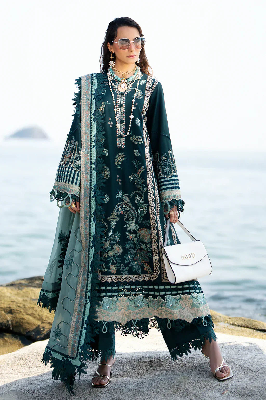 AJR Couture | Alif Signature Luxury Lawn 24 | Celia - House Of Anaya