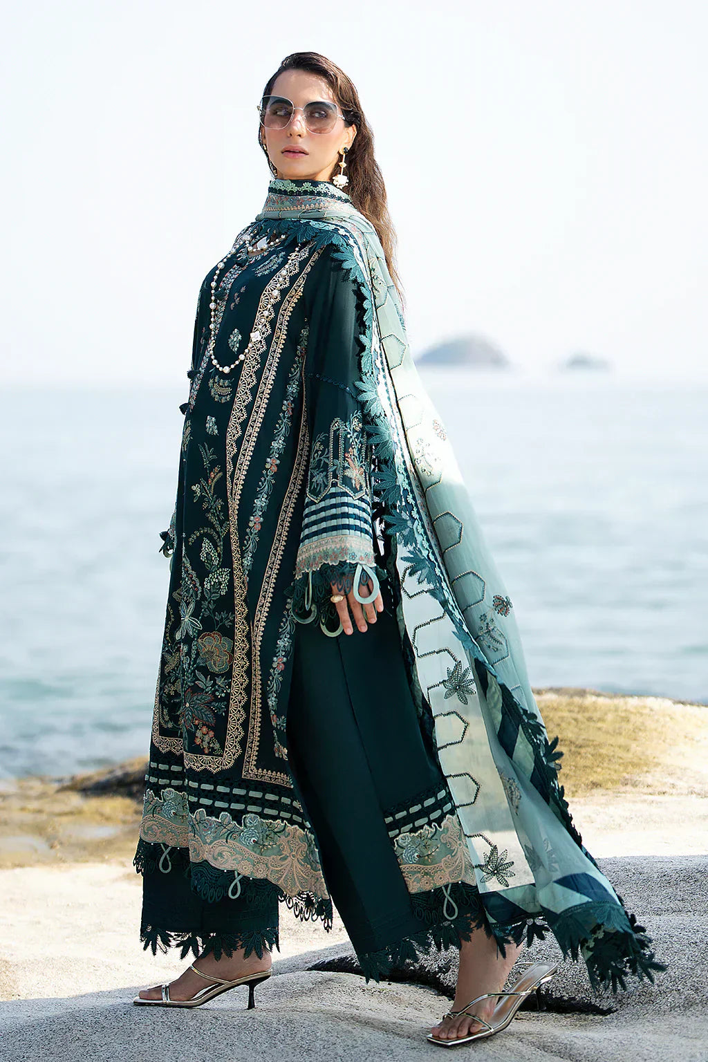 AJR Couture | Alif Signature Luxury Lawn 24 | Celia - House Of Anaya