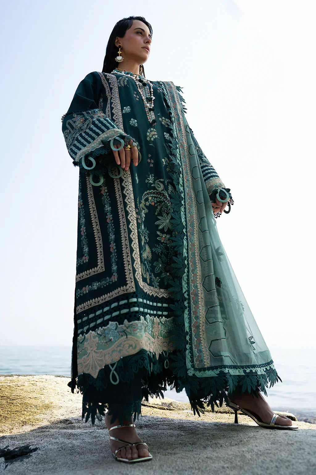 AJR Couture | Alif Signature Luxury Lawn 24 | Celia - House Of Anaya