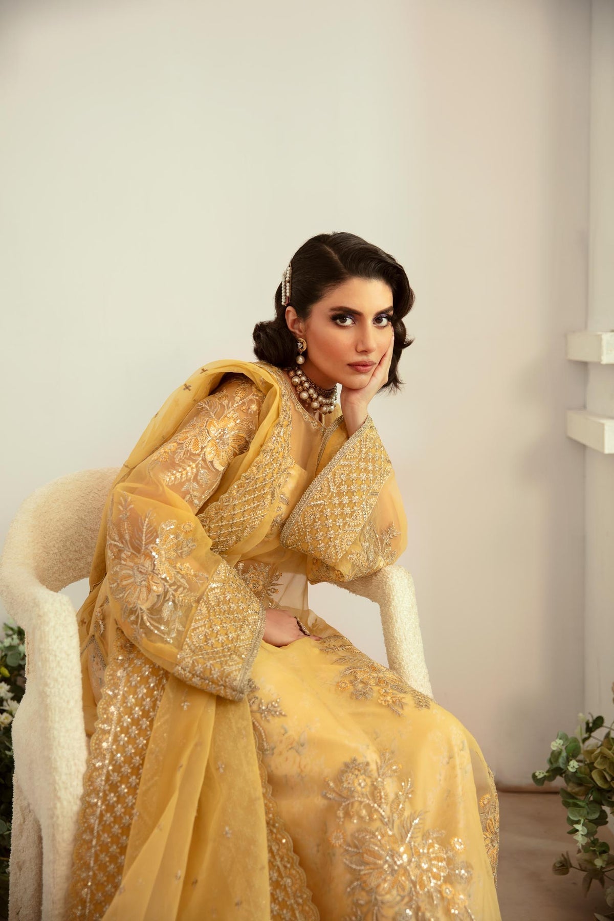 Akbar Aslam | Velora Formal Pret | Fawn