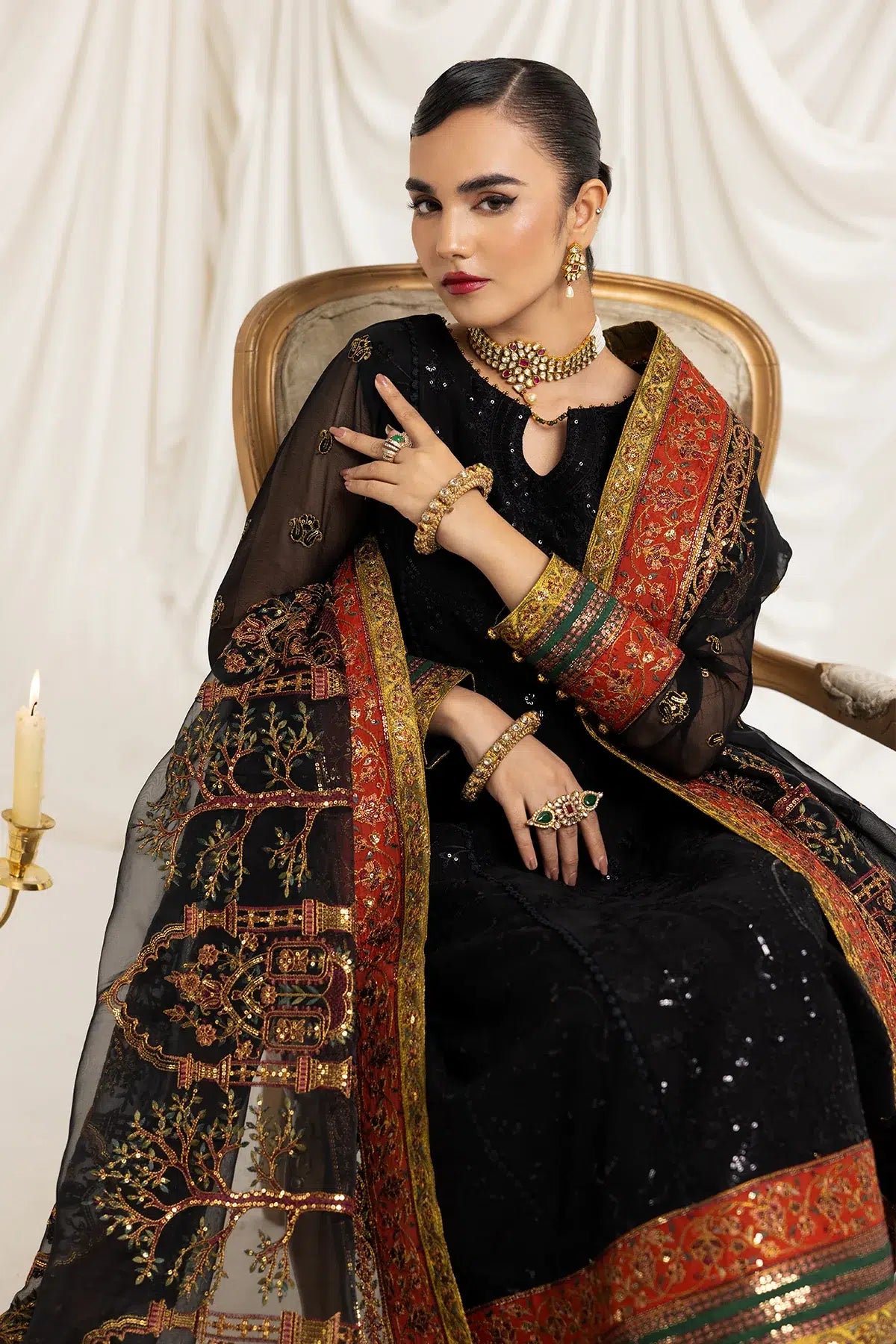 Alizeh | Formals Collection | Mehlika B (Black) - House Of Anaya