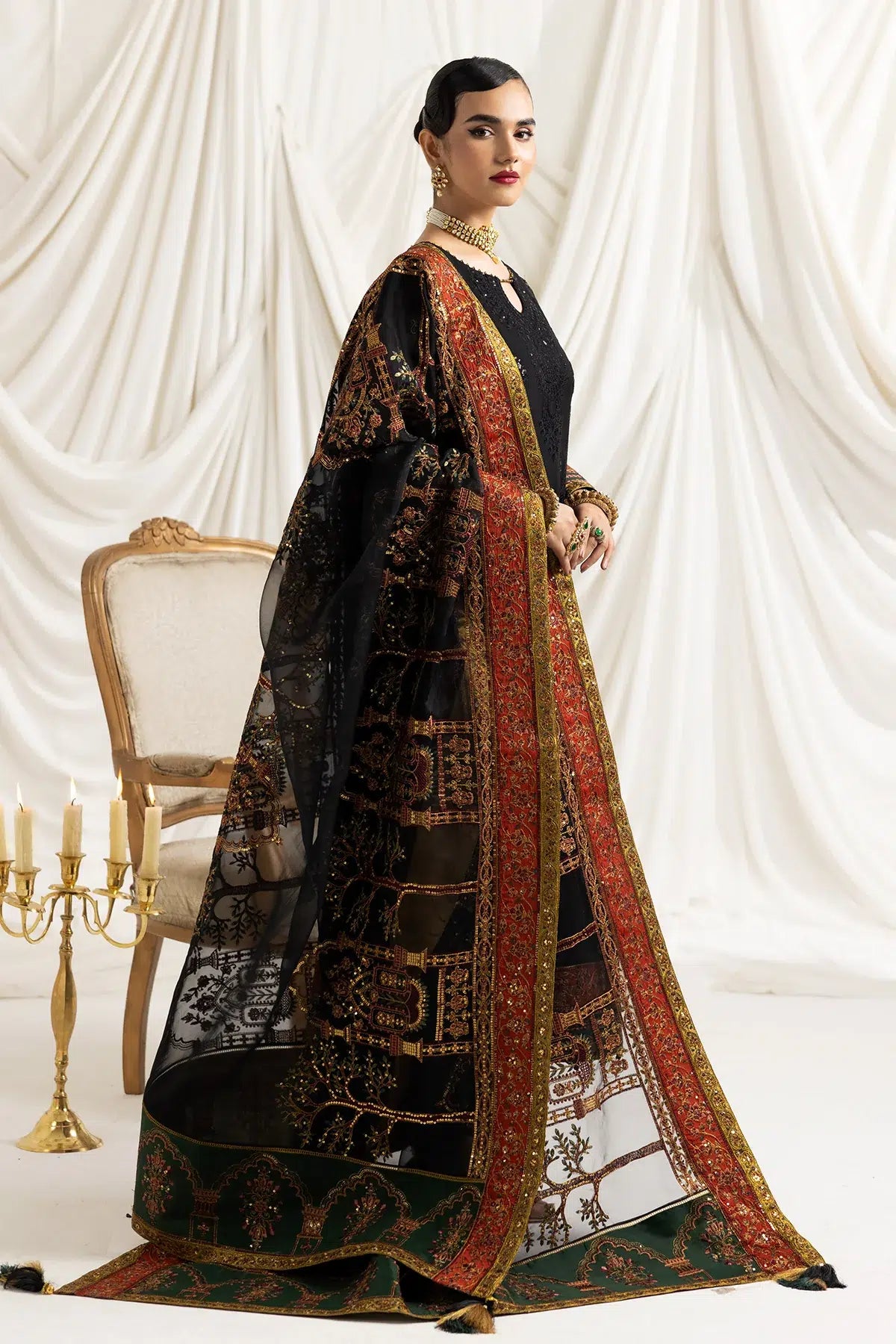 Alizeh | Formals Collection | Mehlika B (Black) - House Of Anaya