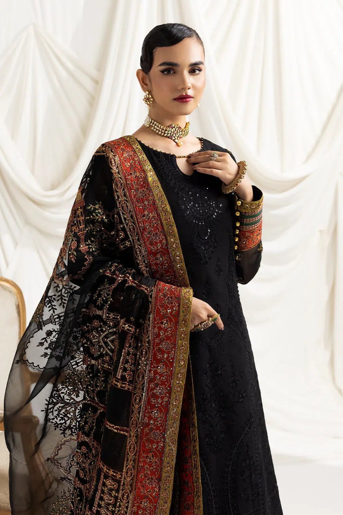 Alizeh | Formals Collection | Mehlika B (Black) - House Of Anaya