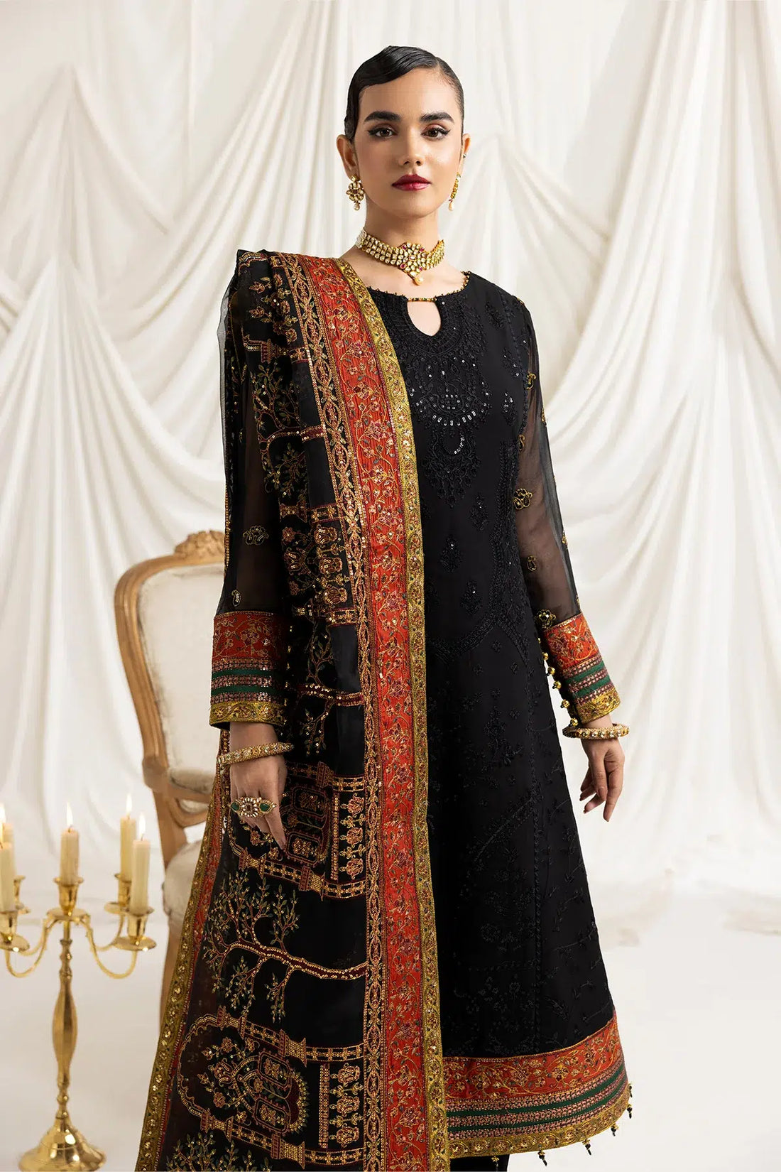 Alizeh | Formals Collection | Mehlika B (Black) - House Of Anaya