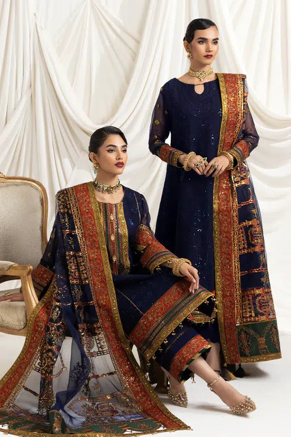 Alizeh | Formals Collection | Mehlika C (BLUE) - House Of Anaya