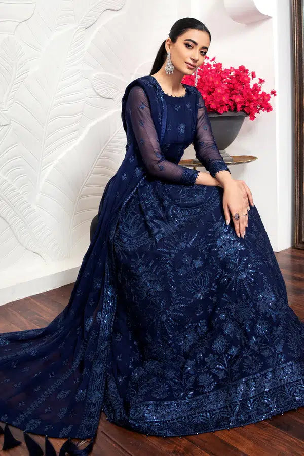 Alizeh | Formals Collection | Glace Blue - House Of Anaya