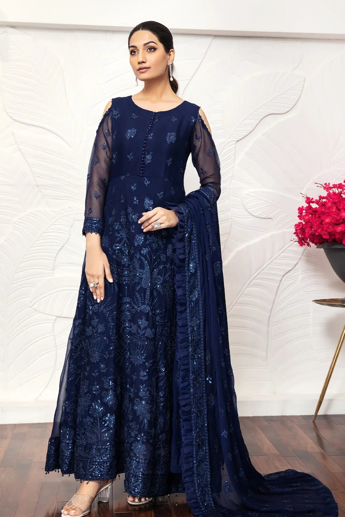 Alizeh | Formals Collection | Glace Blue - House Of Anaya