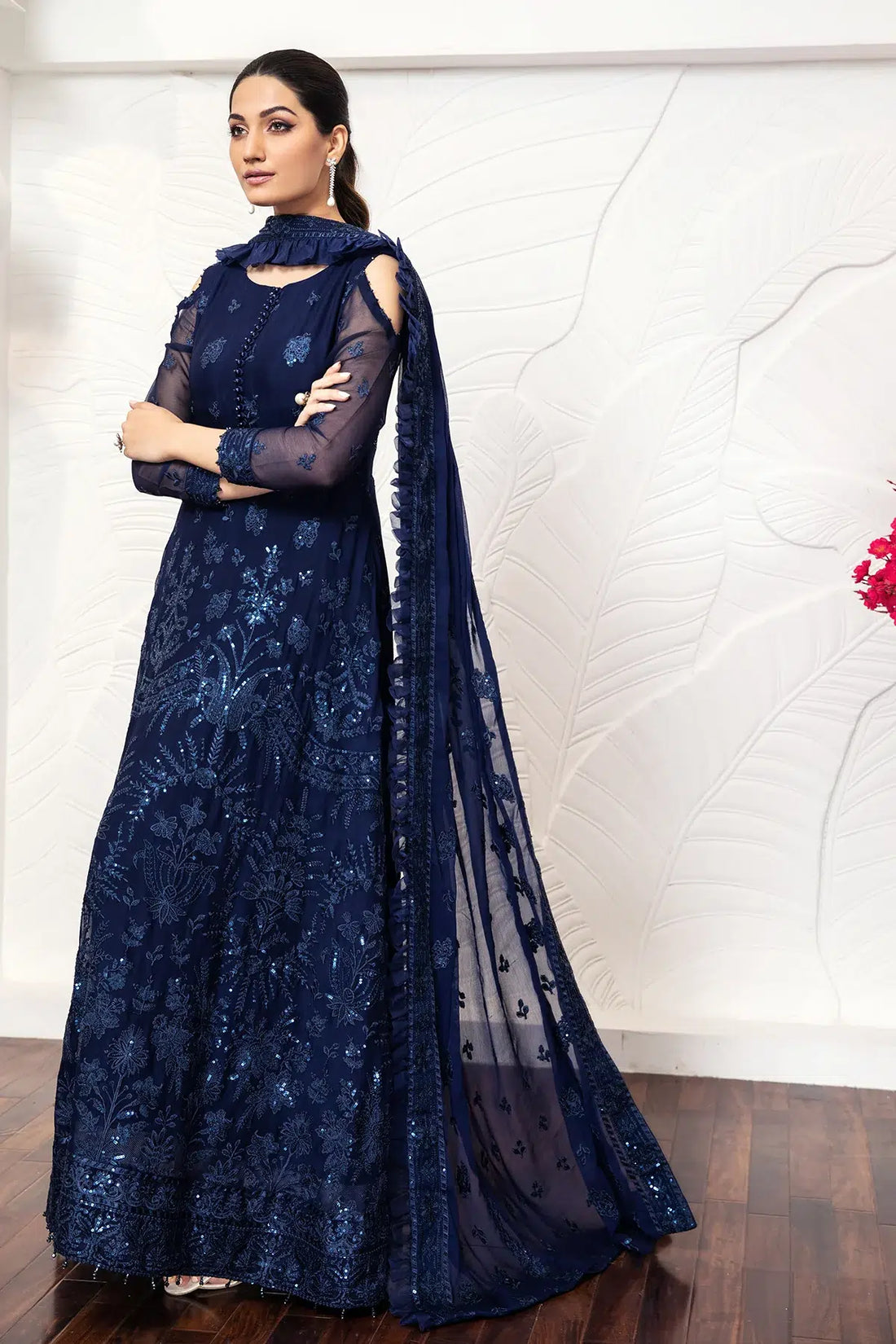 Alizeh | Formals Collection | Glace Blue - House Of Anaya
