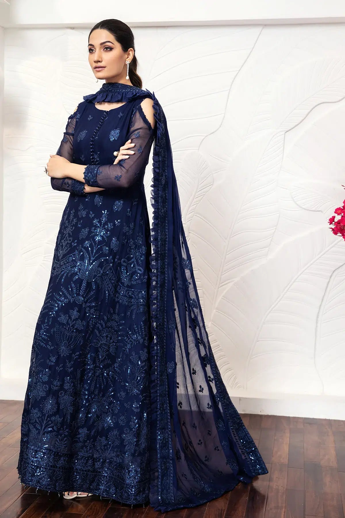 Alizeh | Formals Collection | Glace Blue - House Of Anaya