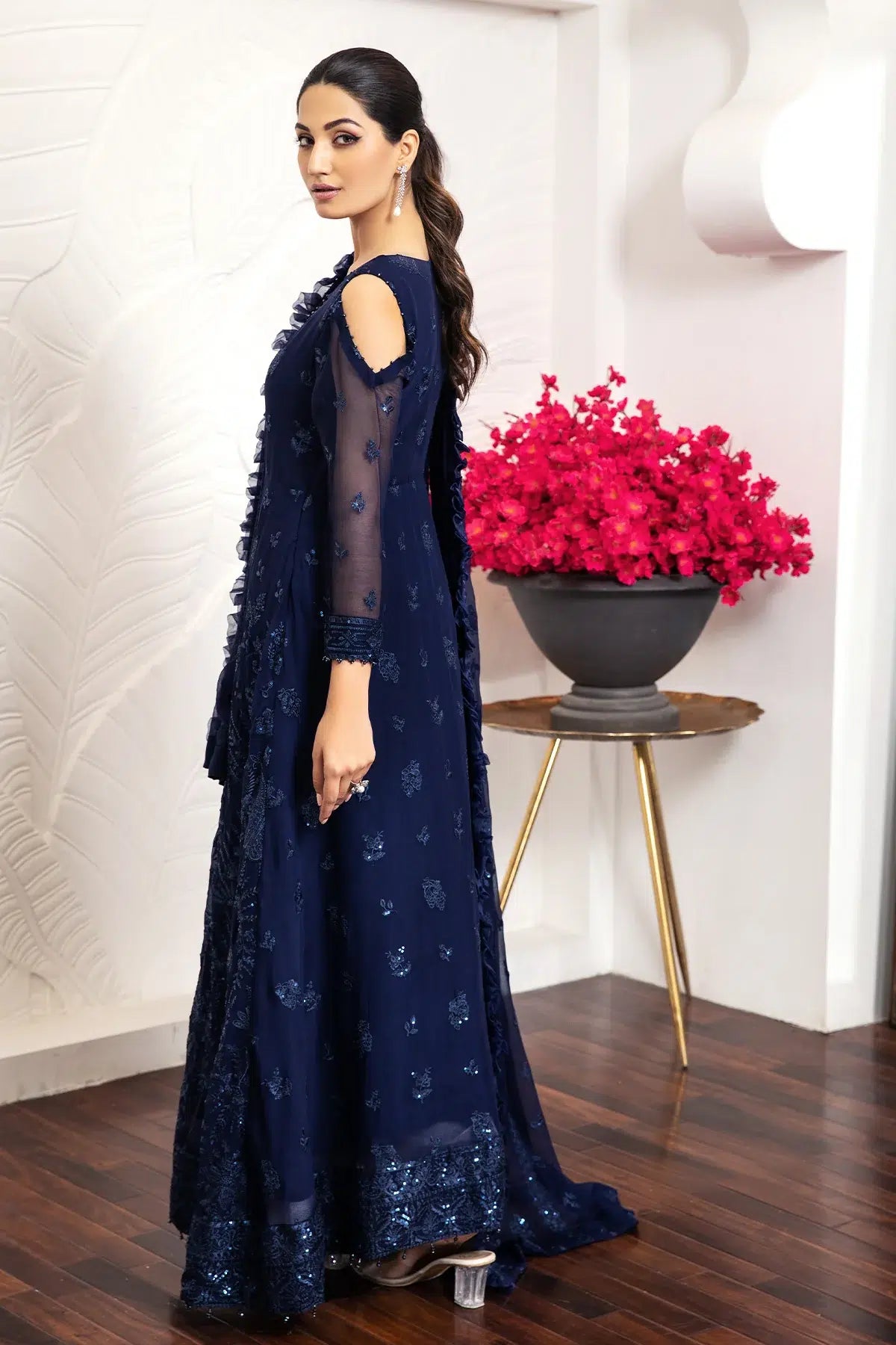 Alizeh | Formals Collection | Glace Blue - House Of Anaya