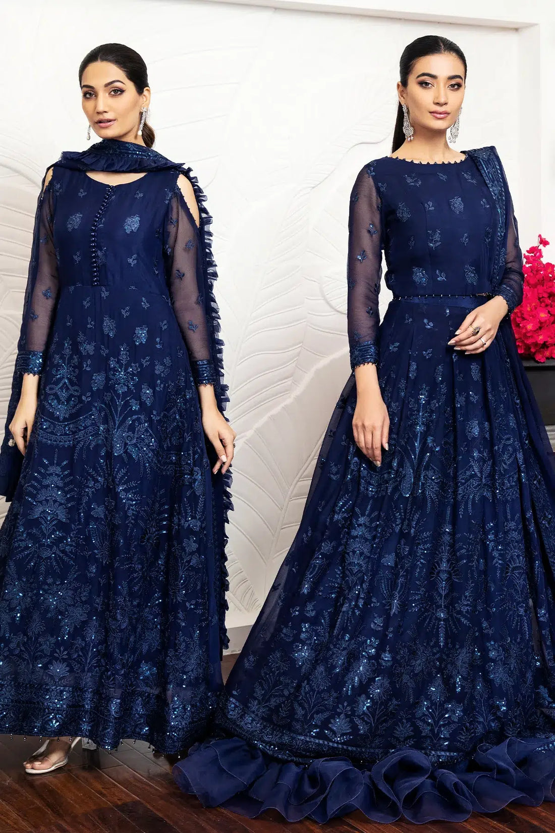 Alizeh | Formals Collection | Glace Blue - House Of Anaya